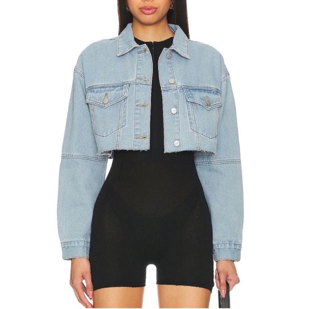 Superdown Kathy Cut Off Denim Jacket